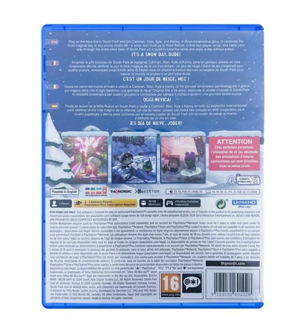 South Park Snow Day ! - Jeu PS5