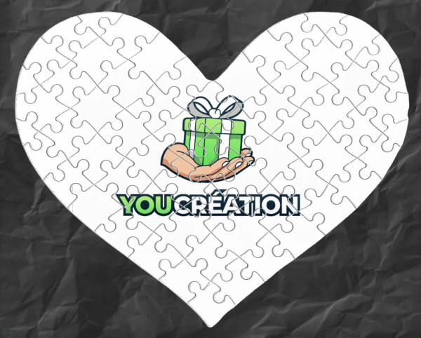 Puzzles Forme Coeur (63 Pieces)