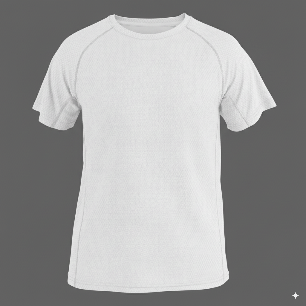 Tee-shirt Sport Tissu respirant - 140 g/m² - Blanc