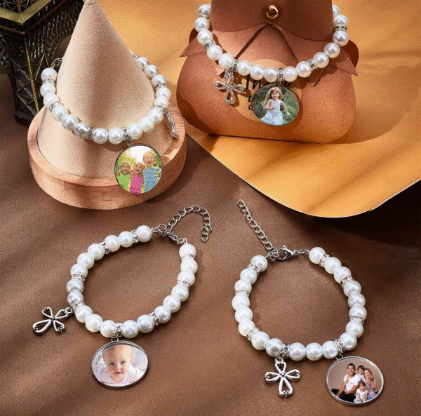 mockup Bracelets avec Perles de Verre – Personnalisables