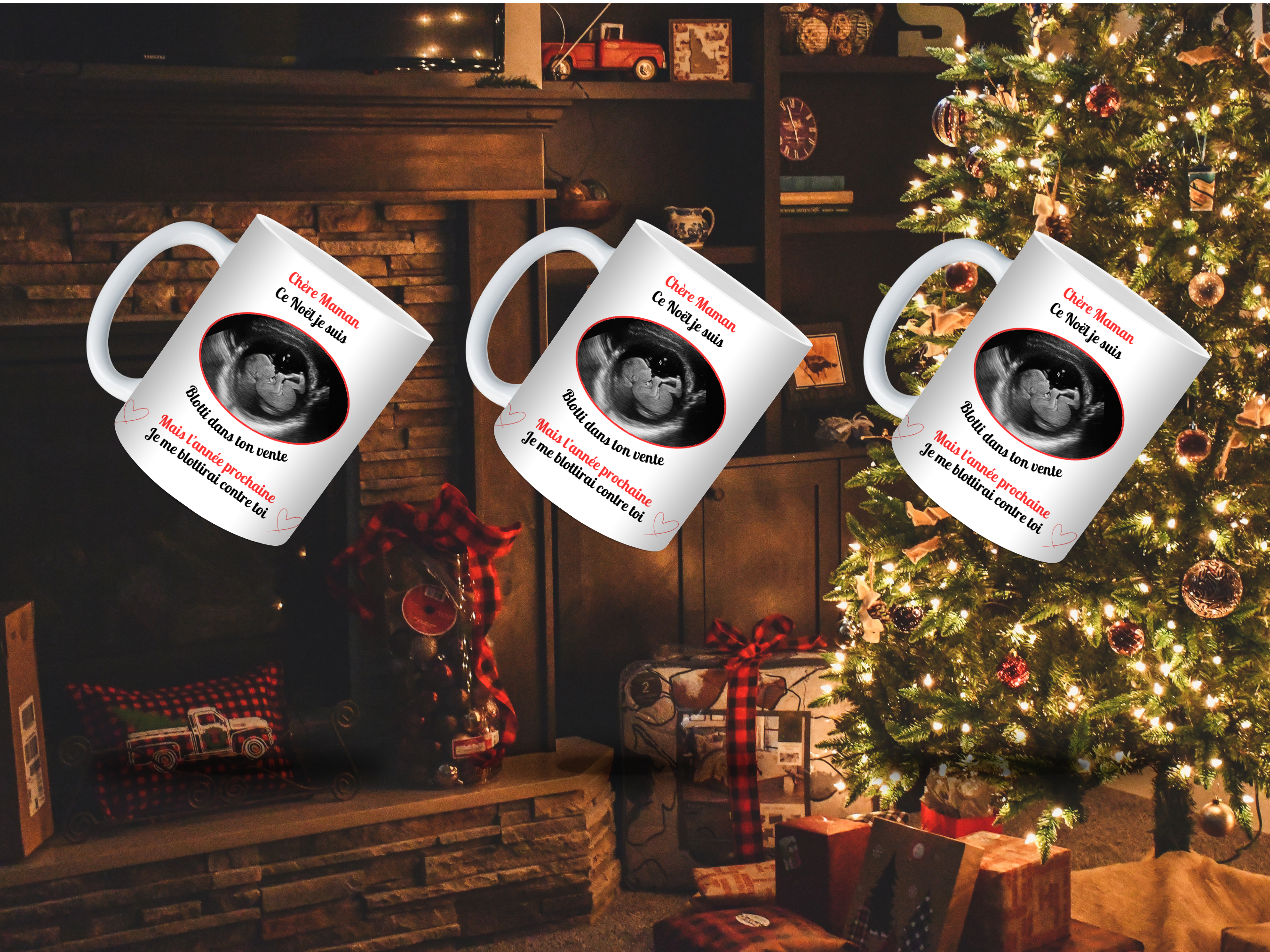 Mug 11oz Souvenir Naissance & Noël