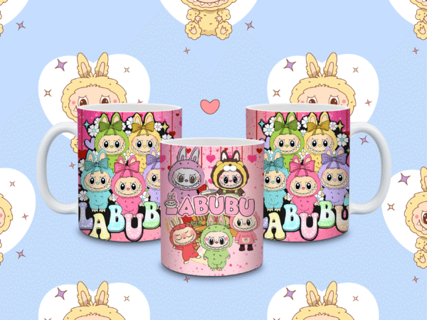 7 Mug Personnalisé Labubu – 11oz / 325ml | 9 Modèles Disponibles