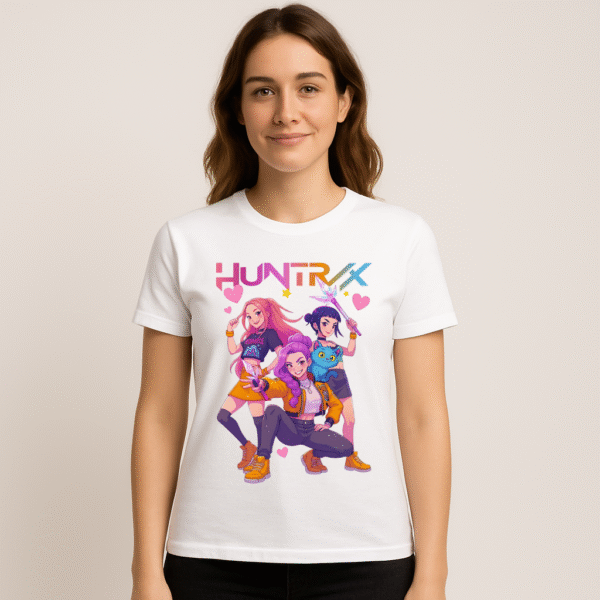 T-shirt KPop Demon Hunters – 100% Coton | Tailles Enfant & Adulte