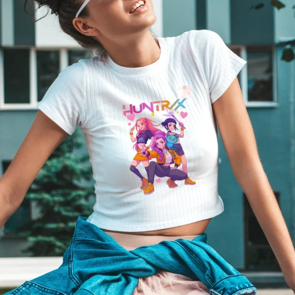 T-shirt KPop Demon Hunters – 100% Coton | Tailles Enfant & Adulte