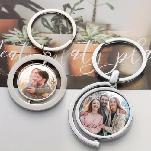 porteclé360 Porte-clés Rotatifs Double Face Faits Main 2.5cm