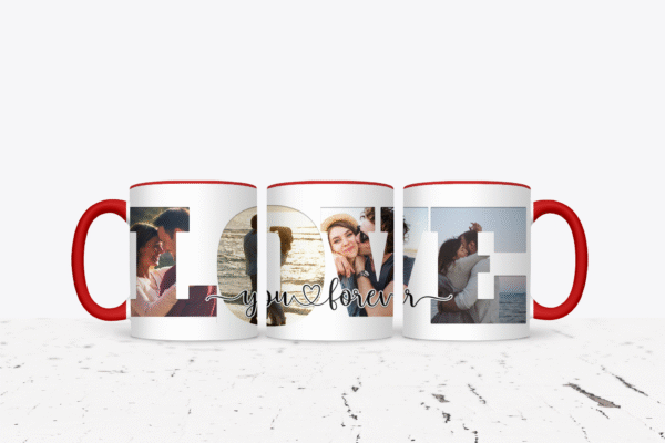 Design sans titre (27) Mug 11oz rouge Love forrever