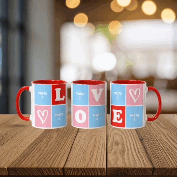 Sans titre (54.186 x 54.186 cm) (2) Mug Love Mémoire 6 Photos